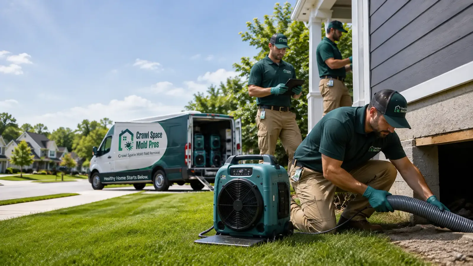 Crawl Space Mold Removal in Gridley, KS